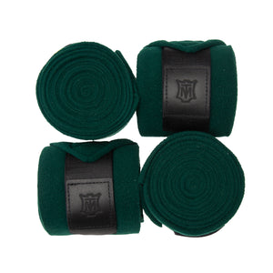 Bandes de polo Mattès Green (vert) | Sellerie Bucéphale