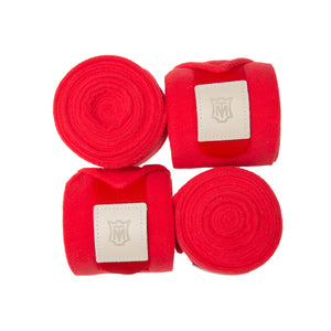 Bandes de polo Mattès Cherry (rouge) | Sellerie Bucéphale