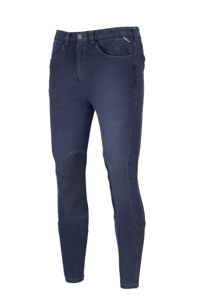 Pikeur – Culotte PIKEUR NAVARO Jeans genoux grip Bleu denim 44A/38F  | Sellerie Bucéphale