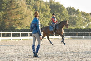 WHIS – Blouson matelassé WHIS Coach Bleu Marine XXL  | Sellerie Bucéphale