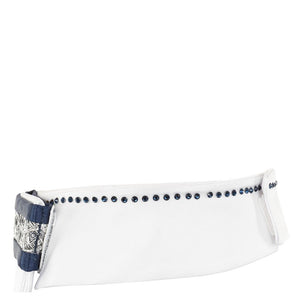 Anky – Lavallière ANKY® Variable Bleu marine détail col strass | Sellerie Bucéphale