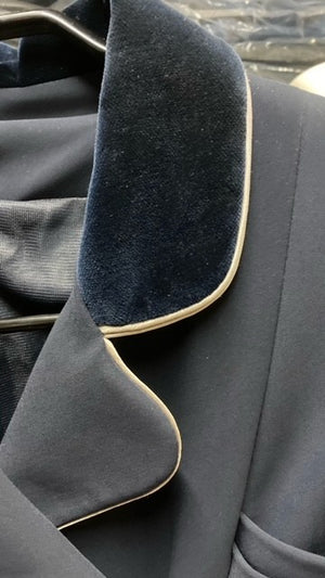 Lamantia Couture – Mini-frac Lamantia Couture femme SoftShell col velours marine 42   | Sellerie Bucéphale