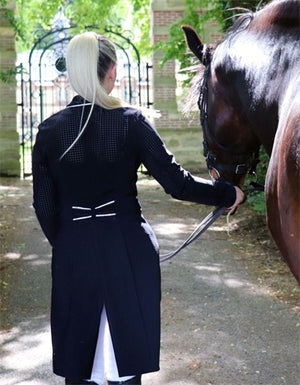 Lamantia Couture – Frac Lamantia Couture femme tissu perforé sur-mesure   | Sellerie Bucéphale