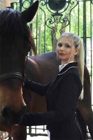 Lamantia Couture – Frac Lamantia Couture femme tissu perforé sur-mesure   | Sellerie Bucéphale