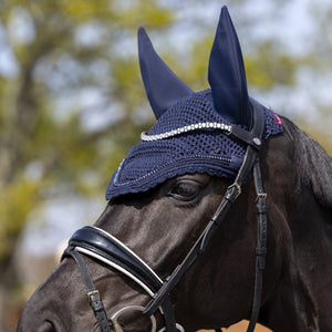 Le Mieux – Bonnet Diamante Acoustic Bleu Marine Cheval  | Sellerie Bucéphale