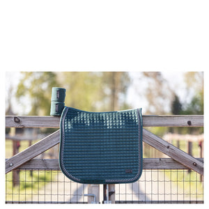 Anky – Ensemble tapis et bandes de polo Velvet Forest vert  | Sellerie Bucéphale