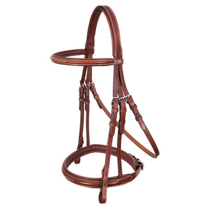BR – Bridon de chasse BR Oxford oak (brun) Cheval  | Sellerie Bucéphale