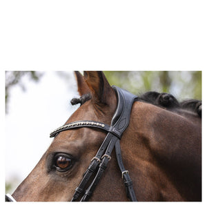 Anky – Bridon Anky Comfort Fit Double Anatomical Noir-blanc Cheval  | Sellerie Bucéphale