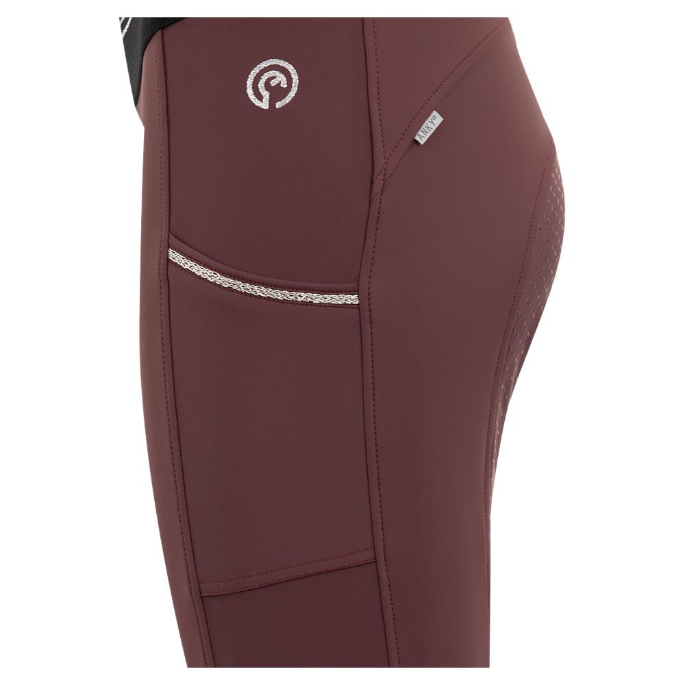 Anky – Legging Tights Tournament Silicone Seat Bordeaux 30  | Sellerie Bucéphale