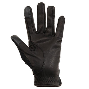 Anky – Gants Leather/Lycra Noir 10  | Sellerie Bucéphale