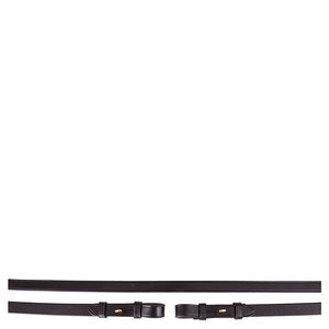 BR – Rênes en cuir BR Noir-Doré 16mm  | Sellerie Bucéphale