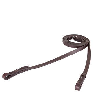 BR – Rênes en cuir BR Noir-Doré 16mm  | Sellerie Bucéphale