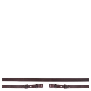 BR – Rênes en cuir BR Noir-Doré 16mm  | Sellerie Bucéphale