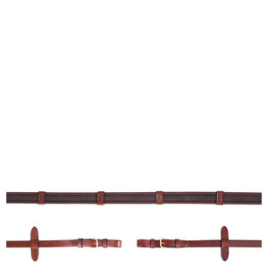 BR – Rênes antidérapantes à arrêtoirs BR Noir/Argent   | Sellerie Bucéphale