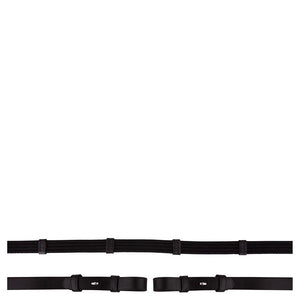 BR – Rênes en toile Noir/Argenté | Sellerie Bucéphale