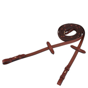 BR – Rênes en toile Tabac | Sellerie Bucéphale