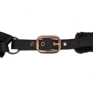 Back on Track – Licol Haze collection Noir bouclerie rosegold  | Sellerie Bucéphale