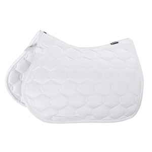 Eskadron – Tapis de selle Eskadron Glossy Wave Basics Blanc VS - mixte  | Sellerie Bucéphale