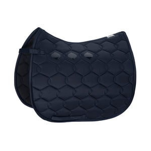 Eskadron – Tapis de selle Eskadron Glossy Wave Personnalisable 1 cordelette Bleu Marine mixte  | Sellerie Bucéphale