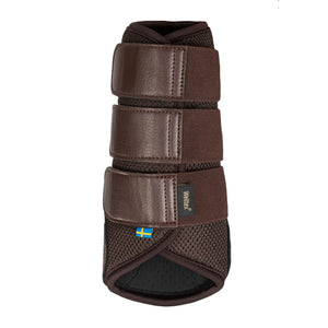 Guêtre 3D Mesh "Airflow" Back on Track Marron face externe | Sellerie Bucéphale