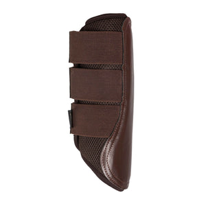 Guêtre 3D Mesh "Airflow" Back on Track Marron face avant | Sellerie Bucéphale
