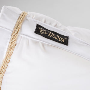 Back on Track – Tapis de Selle Dressage Night Collection Blanc détail garrot | Sellerie Bucéphale