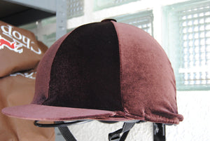 Gatehouse – Toque de cross en velours Gatehouse Bordeaux   | Sellerie Bucéphale