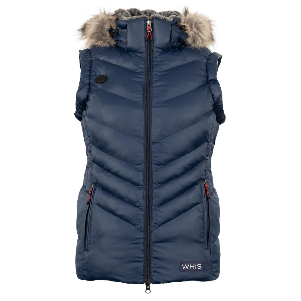 WHIS – Gilet Heated Stepped Coach Bleu marine XS  | Sellerie Bucéphale