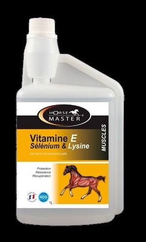 Horse Master – Vitamine E Selenium Lysine liquide 1 litre   | Sellerie Bucéphale