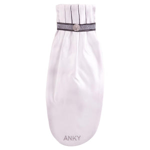 Anky – Cravate Anky Pleated Crown Blanc M  | Sellerie Bucéphale