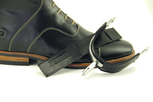 Petrie – Protège-éperons Petrie Noir verni   | Sellerie Bucéphale