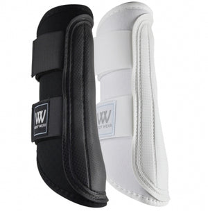 Woof Wear – Guêtres Woof Wear double velcro Noir et Blanc | Sellerie Bucéphale