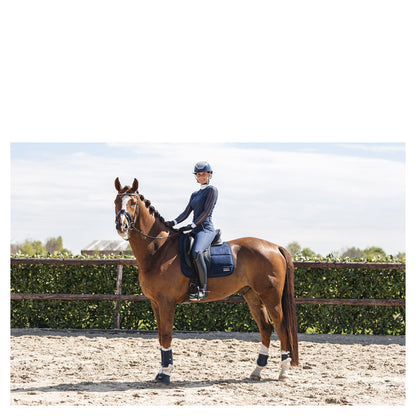 Anky – Tapis Anatomic Tech Dressage Bleu marine Dressage cheval avec selle | Sellerie Bucéphale