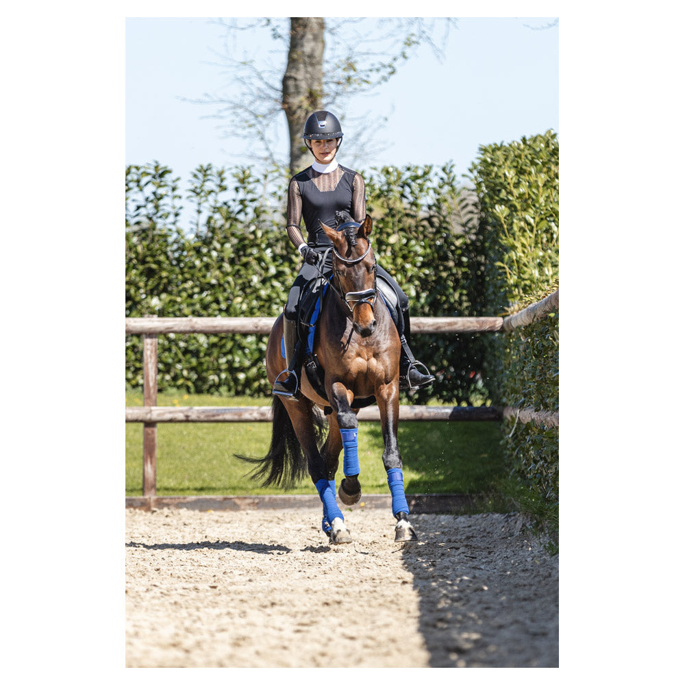 Anky – Tapis Anatomic Tech Dressage  Bleu roi Dressage cheval au galop  | Sellerie Bucéphale