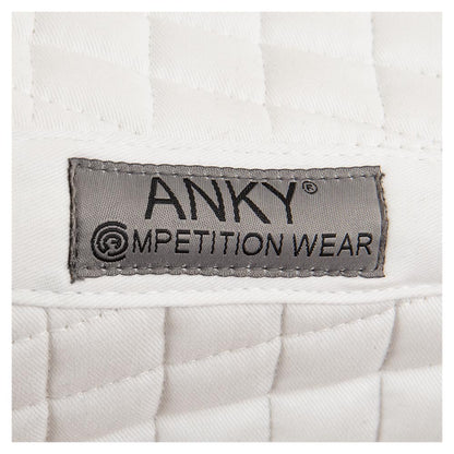 Anky – Tapis de selle ANKY® Cotton Twill Dressage Blanc dos | Sellerie Bucéphale