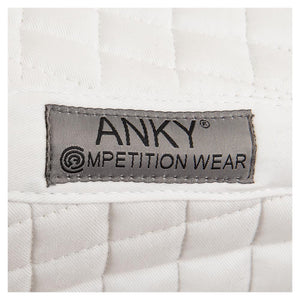 Anky – Tapis de selle ANKY® Cotton Twill Dressage Blanc dos | Sellerie Bucéphale