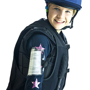 Helite – Gilet airbag AirJacket enfant Noir L  | Sellerie Bucéphale