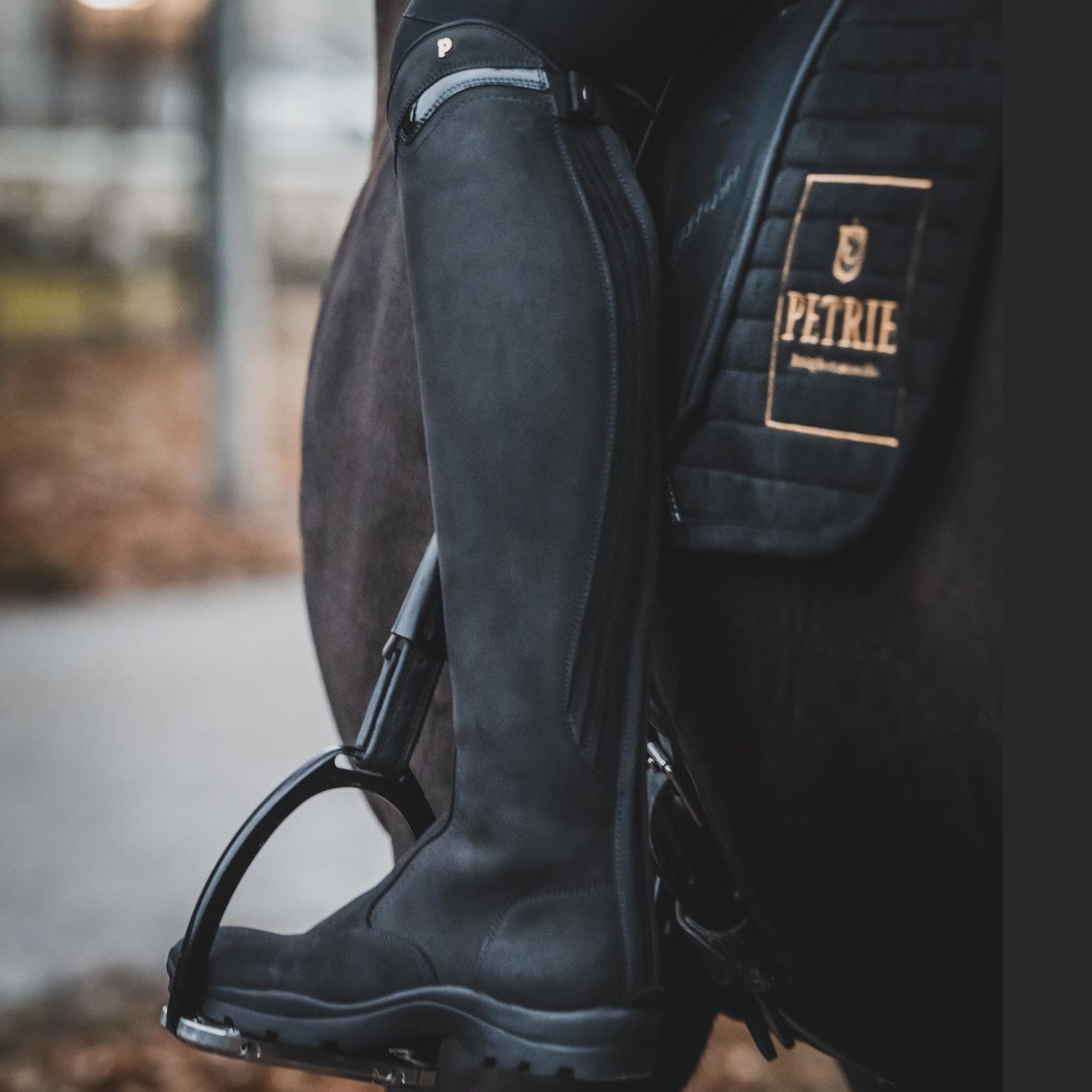 Petrie – Bottes Explorer Noir à cheval | Sellerie Bucéphale