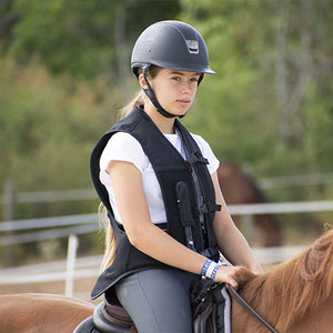 Helite – Gilet airbag AirJacket enfant Noir L  | Sellerie Bucéphale