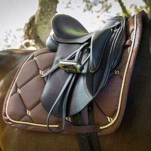 Back on Track – Tapis de Selle Dressage Night Collection Café sous la selle | Sellerie Bucéphale