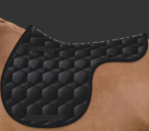 Tapis forme de selle Mattès Quilt Sheen Noir | Sellerie Bucéphale