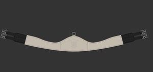 Mattès – Sangle de base Slim-Line longue forme demi-lune 105cm Champagne  | Sellerie Bucéphale