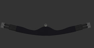 Mattès – Sangle de base Slim-Line longue forme demi-lune 105cm Noir  | Sellerie Bucéphale