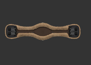 Mattès – Sangle Slim Line courte anatomique avec housse amovible Mattès 50cm Champagne  | Sellerie Bucéphale