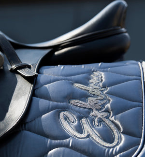 Eskadron – Tapis de selle Satin Essence 22/23 Dressage Poney (PD) Black (Noir)  | Sellerie Bucéphale