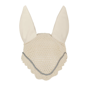 Eskadron – Bonnet chasse mouches Eskadron corde argentée Racinggreen Poney  | Sellerie Bucéphale
