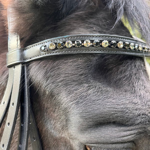 Bride Stallmeister Döbert Noir full détail frontal | Sellerie Bucéphale