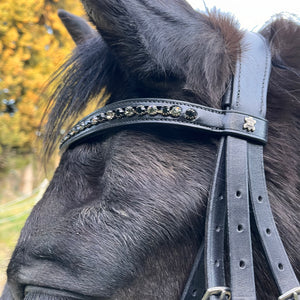 Bride Stallmeister Döbert Noir full frontal | Sellerie Bucéphale