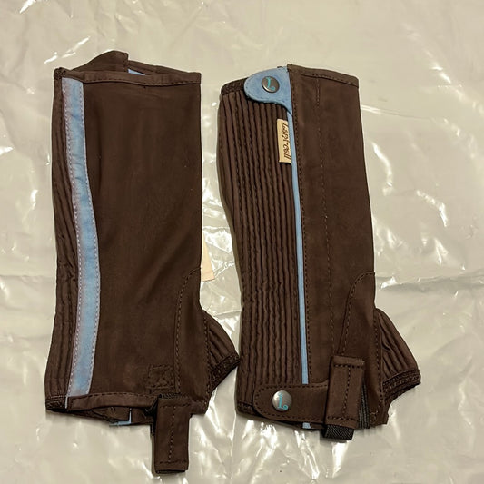 Lamicell – Mini-chaps Youngster Lamicell Choco-Ciel 6 ans  | Sellerie Bucéphale