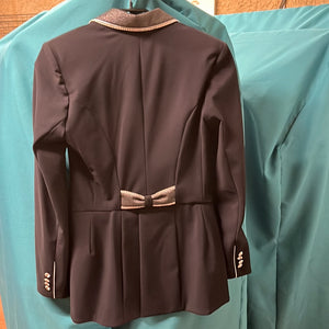 Lamantia Couture – Mini-frac Lamantia Couture femme SoftShell noir-argent strass sur-mesure   | Sellerie Bucéphale